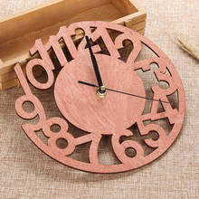 Wall Clocks For Living room 2018 Hot 3D Wall Clock Number Wooden Silent Clock For Home Kitchen Office Novel Drop shipping June22 2024 - buy cheap