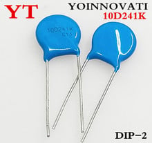 Varistor de Metal, 50 unids/lote, 10D241K 10D-241K VDR 10K241, resistor de tensión 2024 - compra barato