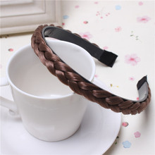 2018 New Women Girls Vintage Headband Braids Hair Band Headwear Hair Wig Accessories 2024 - buy cheap