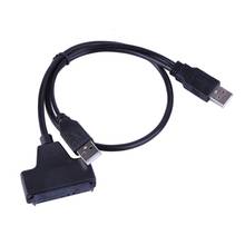 USB 2,0 до 7 15 22 Pin Sata адаптер Кабели внешний кабель питания для 2,5 ''Ssd Hdd конвертер жесткого диска 2024 - купить недорого