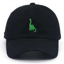 Unisex Fashion green dinosaur baseball cap 100% cotton embroidery soft dad hat adjustable new hip hop snapback hats wholesale 2024 - buy cheap