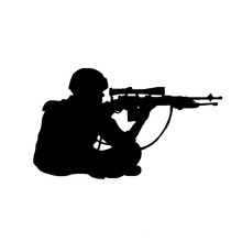 15.2*8.9CM Personalized Car Stickers Sniper Shooting Interesting Motorcycle Vinyl Stickers Black/Sliver C7-1338 2024 - buy cheap