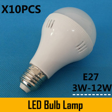 10PCS/Lot LED Bulb Lamp Light E27 5730 SMD 5W 7W 9W 12W 220V 230V 240V Warm White Cold White Free Shipping 2024 - buy cheap