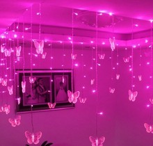 4 m 100LED Multi-cor Borboleta LED STRING Faixa Festival LUZES Do Feriado do CASAMENTO DO NATAL Lâmpadas 110 V/220 V UE/EUA/REINO UNIDO/AU Plug