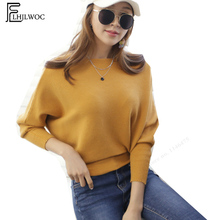 Pulôveres outono inverno moda feminina manga comprida blusas casuais fofas meninas vermelho cinza amarelo suéter de malha 631 2024 - compre barato