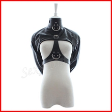 Women's Fetish Long-Sleeve Open-Cup Restraint Top,Leather Straight Gay Fetish Gimp Straitjacket,Sex Toys For Woman 2024 - buy cheap