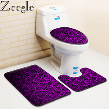 Zeegle-tapete de banheiro absorvente e antiderrapante, protetor de pés para assento do vaso sanitário, moderno 2024 - compre barato