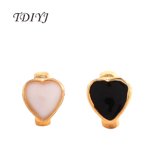 TDIYJ новейшие Роскошные подвески в форме Золотого сердца диаметром 6 мм подходят для кожаных браслетов в качестве подарка для девушки 6 шт./лот 2024 - купить недорого