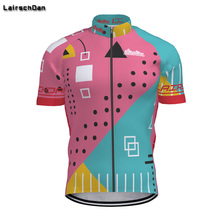 SPTGRVO LairschDan 2019 pink funny cycling jersey summer cycling clothing man bike shirt maillot women mtb racing cycling wear 2024 - buy cheap