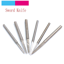 1/5pcs 2.35/3mm S White Steel Wood Carving Knife Sword Blade Milling Cutter Edged Line Drawing Graver Engraving Tools 2024 - buy cheap