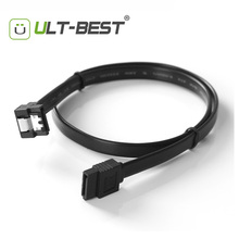 ULT-Best SATA 3.0 III SATA3 7pin Data Cables 6Gb/s SSD Right Angle Cable HDD Hard Disk Drive Cord line Black and Red Color 50CM 2024 - buy cheap