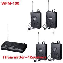 Upgraded Takstar wpm-100 / wpm100 UHF Stage Wireless Monitor System In-Ear earphone Wireless Stereo 1 Transmitter +4 Receivers 2024 - buy cheap