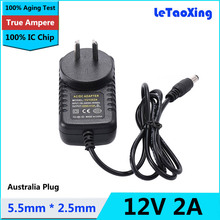 50pcs High Quality with IC Chip AC DC 12V 2A Power Adapter Supply adaptor Australia AU Plug DHL Free shipping 2024 - buy cheap