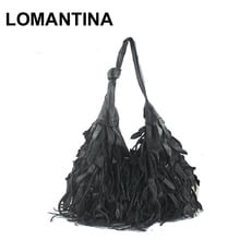 Studding! 100% genuíno couro tassel bags moda tote feminina bolsa de ombro franja retalhos bolsas 2024 - compre barato