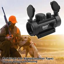 Tactical Red Green Dot Sight Rifle Scope Anti-glare reflective  coated lenses Hunting Airsoft Cross 11 & 20mm Rail Mount 5-0024 2024 - buy cheap