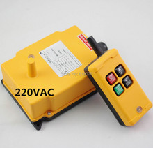 Sistema de controle remoto com rádio e guindaste de 4 canais HS-4 220vac