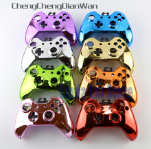 ChengChengDianWan, хромированный корпус, полный корпус, чехол, комплект, запасные части для Xbox One, XBOX ONE, беспроводной контроллер 3 компл./лот 2024 - купить недорого
