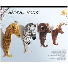 Animals Head Wall Decor 3D Zebra/Elephant/Giraffe for Children Living Room Bedroom Hanging Decoration Gifts Hanger 2024 - buy cheap