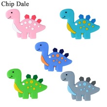 Chip Dale-mordedores de dinosaurio para bebé, juguetes de silicona para masticar, colgante de dentición para bebé, collar, accesorio sin BPA, 1 ud. 2024 - compra barato