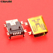 Cltgxdd 5-контактный разъем Mini-USB для зарядки Разъем порта V3 порт для MP3 MP4 GPS и т. д. 5Pin SMT длинный тип 7.7x9.2x5.5мм 2024 - купить недорого