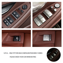Pegatina embellecedora para puerta de coche, accesorio para BMW serie 5, F10, F18, 252, 528, 530, 2011-2017, 11 uds/12 uds, ABS cromado 2024 - compra barato