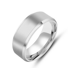 Золотое кольцо, украшения для мужчин и женщин, Женское кольцо шириной 8 мм из титановой стали 2024 - купить недорого
