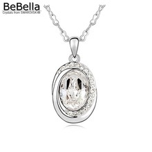 BeBella-collar con colgante de moda para mujer, hecho con Cristales austriacos Swarovski, para regalo 2024 - compra barato