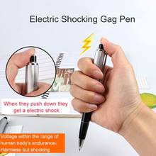 1Pcs Electric Shock Pen Toy Utility Gadget Joke Funny Prank Trick Novelty Friend's Best Gift 2024 - buy cheap