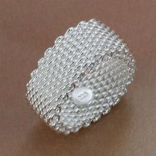 R040 Size:6,7,8,9,10 WholesaleSilver plated ring, silver fashion jewelry, Web Ring /bddajukasl 2024 - buy cheap