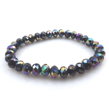 Rock Style 8mm Hemtite AB Faceted Crystal Beaded Bracelets For Party 20pcs/lot 2024 - buy cheap