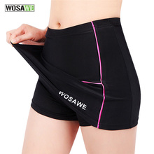 Велосипедная короткая юбка WOSAWE, женская спортивная велосипедная юбка для девушек, для тенниса, бега, гольфа, гелевые шорты 4D, женские шорты с подкладкой 2024 - купить недорого