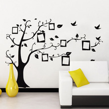 [Fundecor] DIY Black 3D Photo Tree Wall Decals Adhesive Family Wall Stickers Mural stickers on the wall Art Home Decor 2024 - buy cheap