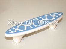 6pcs lot free shipping sweet blue speckle cartoon cupboard handle 2024 - buy cheap