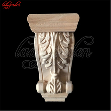 Wood Carved Decal Flower Carving Decals Decorative Wooden Corner Mouldings Cabinet Door Furniture Architecture Decoration 2024 - buy cheap