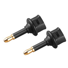 2 pcs Toslink Feminino Para 3.5mm Masculino Áudio Mini Plug Adaptador Conversor Digital Óptica 2024 - compre barato