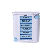 HotPortable 28 Grids Container Organizer Medicine Weekly Storage Pill 7 Day Tablet Sorter Box Case 2024 - compre barato