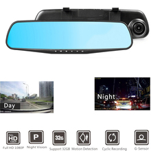 Msanzeo DVR Dash камера 2,8 дюймов 1080P зеркало заднего вида цифровой видеорегистратор камера заднего вида Dashcam авто видеорегистратор видео 2024 - купить недорого