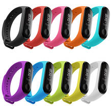 Mi band 3 Silicone wrist strap For Xiaomi Mi Band 3 Bracelet Strap Miband 3 Colorful Strap Wristband Smart Band 2024 - buy cheap