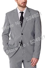 Terno masculino padrinho de casamento customizado (jaqueta + calça + gravata) cluz de noivo 2024 - compre barato