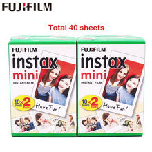 Fujifilm-filme instax mini 8, branco, 2 pacotes de 40 folhas, para mini 11, 7, 7s, 8, 9, 90, 25, compartilhamento de câmera instantânea 2024 - compre barato