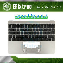 Spanish Grey Topcase  C Case Housing Palmrest For Macbook Retina 12'' A1534 Top Case With Keyboard Layout  2016 2017 EMC 2991 2024 - buy cheap