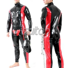 nature latex codpiece fetish catsuit sexy latex garment clothing for man uniforms 2024 - buy cheap