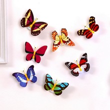 1 pçs led night light borboleta colorida bela parede luzes da noite cor aleatória para casa quarto festa decorativa 2024 - compre barato