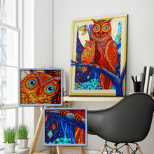 New Diy 5d Sale Diamond Embroidery, Diamond Mosaic, Special Shaped, Owl, Diamond Painting, Cross Stitch,3d, Decoration, Gift 2024 - buy cheap