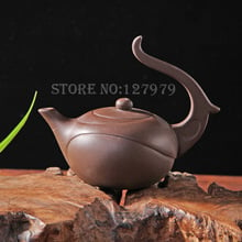 Распродажа, чайник из исинской глины объемом 160 куб. См, чайник из фиолетовой глины, чайник для чая пуэр олун, чайник для творчества 2024 - купить недорого