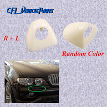 Pair Front L R Headlight Head Light Lamp Washer Cover Cap Unpainted 61677145235 61677145236 For BMW X5 E53 2003 2004 2005 2006 2024 - buy cheap