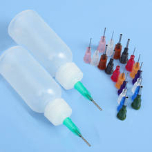 FORGELO 30ml Transparent Polyethylene Needle Dispenser Dispensing Bottle for Rosin Solder Flux Paste + 11 Needles Tools 2024 - buy cheap