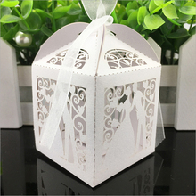 10pcs Laser Cut Candy Gift Box Bride and Groom Wedding Favor Box Party Supplies Wedding Favors and Gifts Wedding Party Supplies 2024 - buy cheap