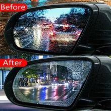 Película protectora para espejo retrovisor de coche y motocicleta, película suave antiniebla para ventana, transparente, a prueba de lluvia, 2 piezas 2024 - compra barato