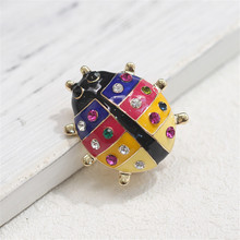 High Quality Colorful Enamel Pin Beetle Brooch For Women Men Unisex Kids Gifts Badge On A Backpack Gold Insect Brooches Jewelry 2024 - buy cheap